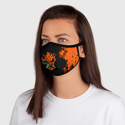 Маска с клапаном Cyberpunk 2077: SAMURAI, цвет: 3D-черный