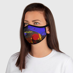 Маска с клапаном Cyberpunk 2077: Night City, цвет: 3D-красный