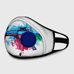 Маска с клапаном CS:GO Hyper Beast M16, цвет: 3D-синий — фото 2