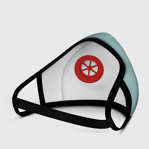 Маска с клапаном Cyberpunk 2077: Keanu Reeves / 3D-Красный – фото 3