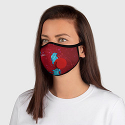 Маска с клапаном CS GO Water Elemental, цвет: 3D-красный