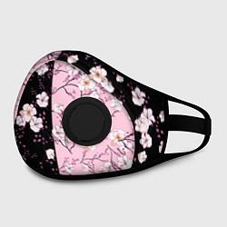 Маска с клапаном САКУРА SAKURA ВИШНЯ, цвет: 3D-черный — фото 2