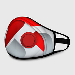 Маска с клапаном 3D SPORT STYLE RED WHITE, цвет: 3D-красный — фото 2