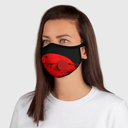 Маска с клапаном КРАСНЫЙ ГРАНЖ RED GRUNGE, цвет: 3D-красный