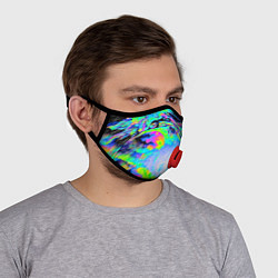 Маска с клапаном ААА яркий узор, цвет: 3D-красный — фото 2