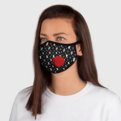 Маска с клапаном Black Dope Camo Dope Street Market, цвет: 3D-красный