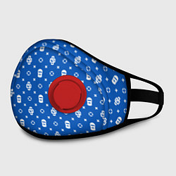 Маска с клапаном Узор Blue Dope Ski Mask Camo Dope Street Market, цвет: 3D-красный — фото 2