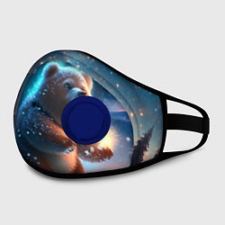 Маска с клапаном Полярный мишка, цвет: 3D-синий — фото 2