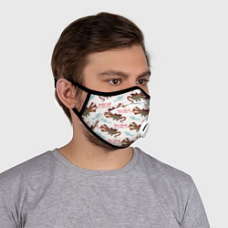 Маска с клапаном Паттерн с русским драконом, цвет: 3D-белый — фото 2