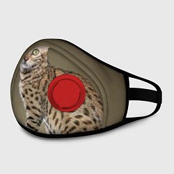 Маска с клапаном Пятнистый котик, цвет: 3D-красный — фото 2