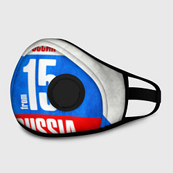 Маска с клапаном Russia: from 15, цвет: 3D-черный — фото 2