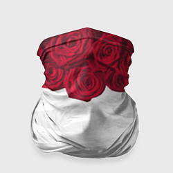 Бандана-труба Roses White, цвет: 3D-принт