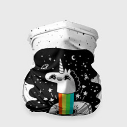 Бандана-труба Единорог астронавт, цвет: 3D-принт