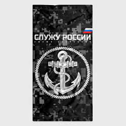 Бандана-труба Служу России: ВМФ, цвет: 3D-принт — фото 2