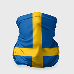 Бандана-труба Флаг Швеции, цвет: 3D-принт