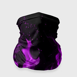 Бандана-труба Фиолетовый огонь, цвет: 3D-принт