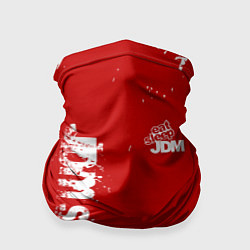 Бандана-труба Eat Sleep JDM: Red Style, цвет: 3D-принт