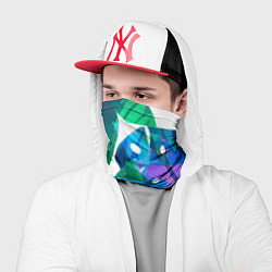 Бандана-труба Зеленые тропики, цвет: 3D-принт — фото 2