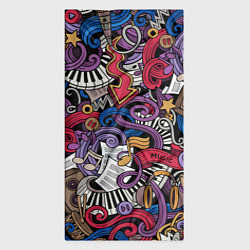 Бандана-труба Music collage, цвет: 3D-принт — фото 2