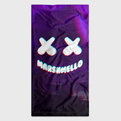 Бандана-труба Marshmello: Violet Glitch, цвет: 3D-принт — фото 2