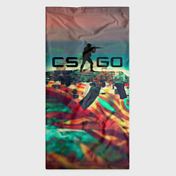 Бандана-труба CS GO logo abstract, цвет: 3D-принт — фото 2