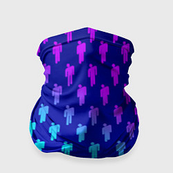 Бандана-труба Billie Eilish: Violet Pattern, цвет: 3D-принт