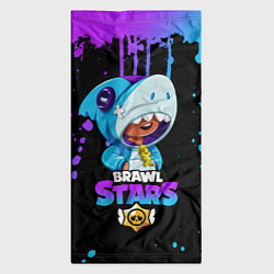 Бандана-труба Brawl Stars Leon Shark, цвет: 3D-принт — фото 2