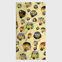 Бандана-труба Thinking emoji skins, цвет: 3D-принт — фото 2