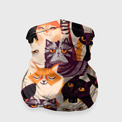 Бандана-труба КОТИКИ, цвет: 3D-принт