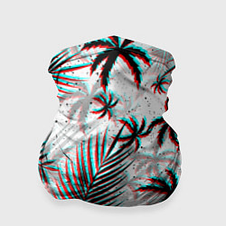 Бандана-труба ПАЛЬМЫ TROPICAL GLITCH, цвет: 3D-принт