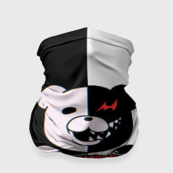 Бандана-труба MONOKUMA МОНОКУМА GLITCH, цвет: 3D-принт