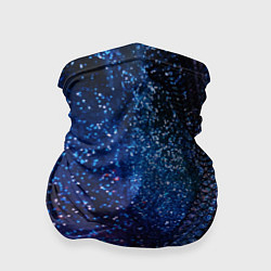 Бандана-труба Синяя чешуйчатая абстракция blue cosmos, цвет: 3D-принт