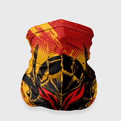 Бандана-труба БЕРСЕРК маска и лого, цвет: 3D-принт