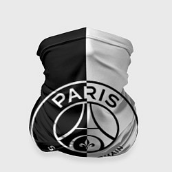 Бандана-труба ФК ПСЖ PSG BLACK & WHITE, цвет: 3D-принт