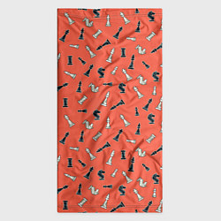 Бандана-труба Шахматы паттерн, цвет: 3D-принт — фото 2