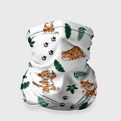 Бандана-труба Милый тигр, цвет: 3D-принт