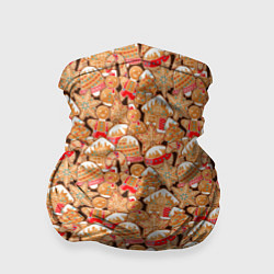 Бандана-труба Праздничное Печенье, цвет: 3D-принт