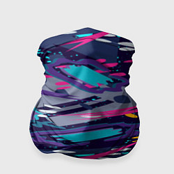 Бандана-труба Космический абстрактный паттерн, цвет: 3D-принт
