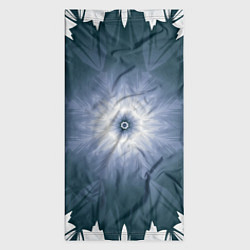 Бандана-труба Снежинка Абстракция Синий, цвет: 3D-принт — фото 2