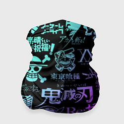 Бандана-труба Аниме лого, цвет: 3D-принт