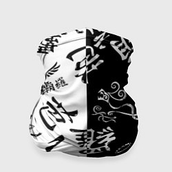 Бандана-труба Tokyo Revengers Black & White, цвет: 3D-принт