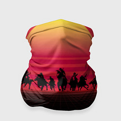 Бандана-труба Ковбои в закате, цвет: 3D-принт