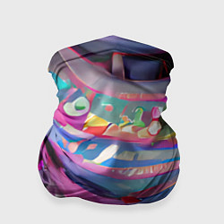 Бандана-труба Новогодний конфетти, цвет: 3D-принт
