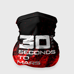 Бандана-труба 30 Seconds to Mars: Брызги, цвет: 3D-принт
