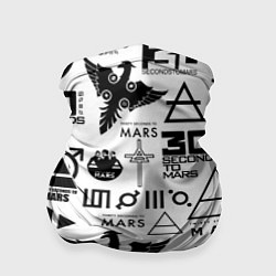 Бандана-труба 30 Seconds to Mars паттерн, цвет: 3D-принт