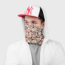 Бандана-труба Россия паттерн светлый, цвет: 3D-принт — фото 2