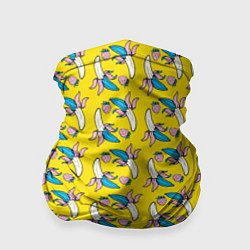 Бандана-труба Летний узор Забавные бананчики, цвет: 3D-принт