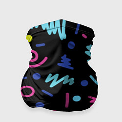 Бандана-труба Neon color pattern Fashion 2032, цвет: 3D-принт