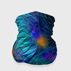 Бандана-труба Neon pattern Неоновый паттерн, цвет: 3D-принт