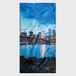 Бандана-труба Закат в мегаполисе, цвет: 3D-принт — фото 2